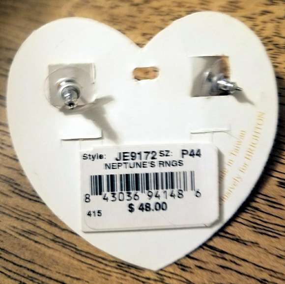 Brighton Neptune Rings Post Hoop Earrings - Picture 3 of 3